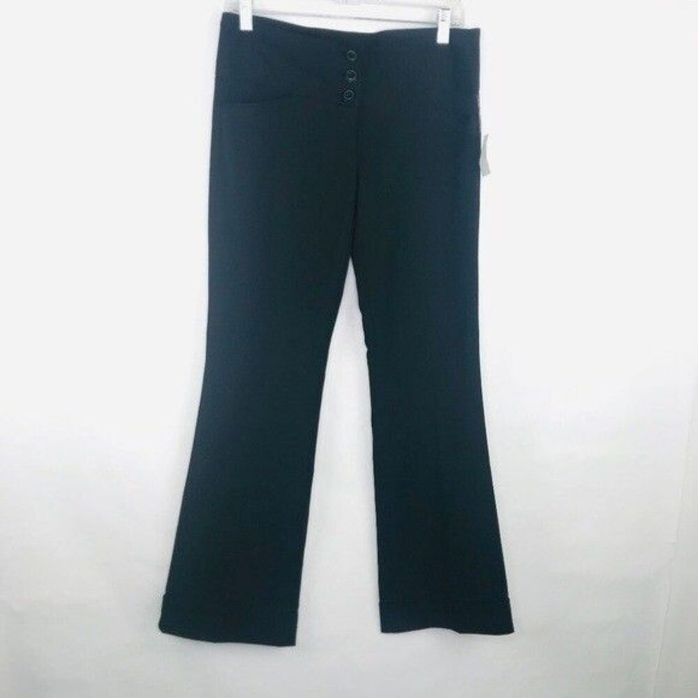 Charlotte Russe Dress Pants Juniors Size 5 Black Cuffed Dressy Business